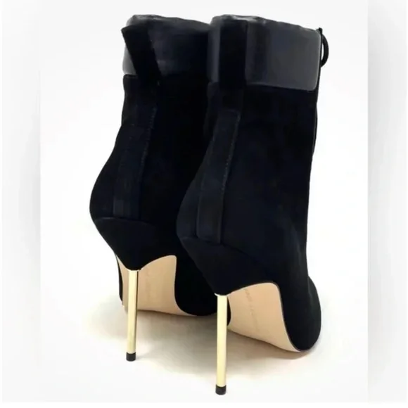 GOOD AMERICAN NWOB SCANDAL LACE UP HEEL BOOTIE - Picture 3 of 13